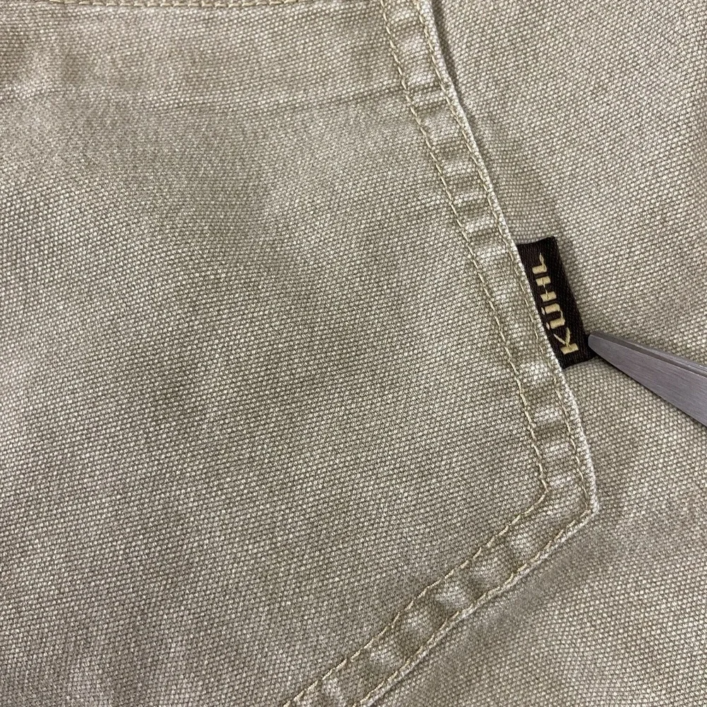 Kuhl Women 14 Khaki Tan Splash Shorts Cotton Stretch Hiking‎ Utility Outdoor